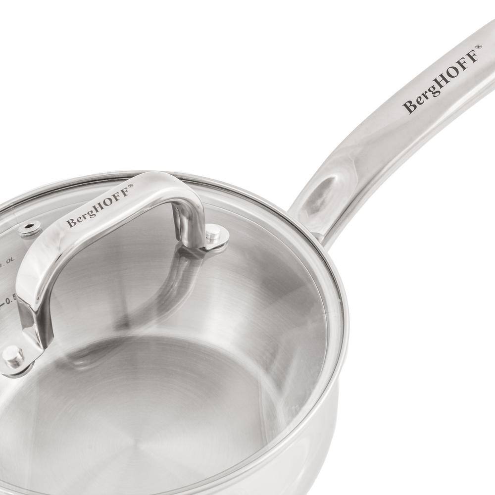 Belly Shape 7-Piece Stainless Steel Cookware Set with Glass Lids