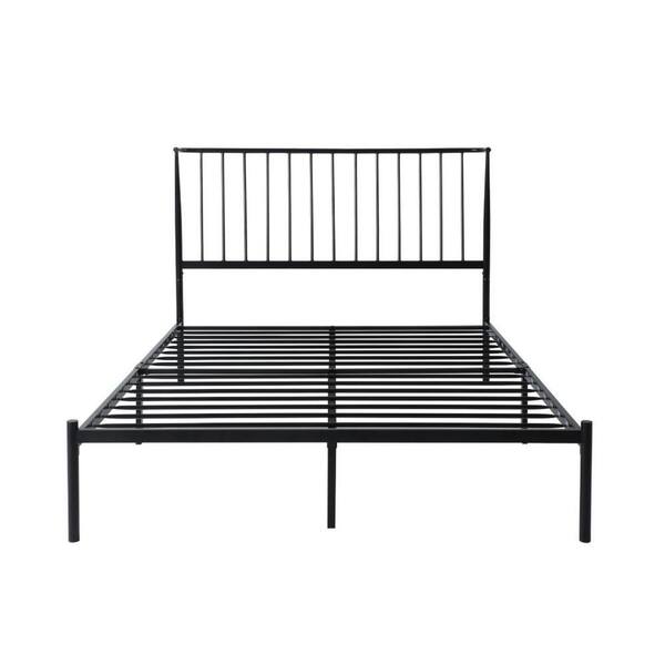 miページ Benjara Angie Black Metal Frame Full Size Platform Bed with