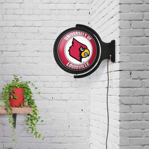 The Fan-Brand Louisville Cardinals: Original Pub Style Round Rotating  Lighted Wall Sign (21L x 23W x 5H) NCLOUS-115-01 - The Home Depot
