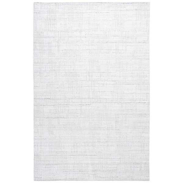Mirage 6 ft. x 9 ft. Ivory/Gray Crosstitch High-Low Area Rug