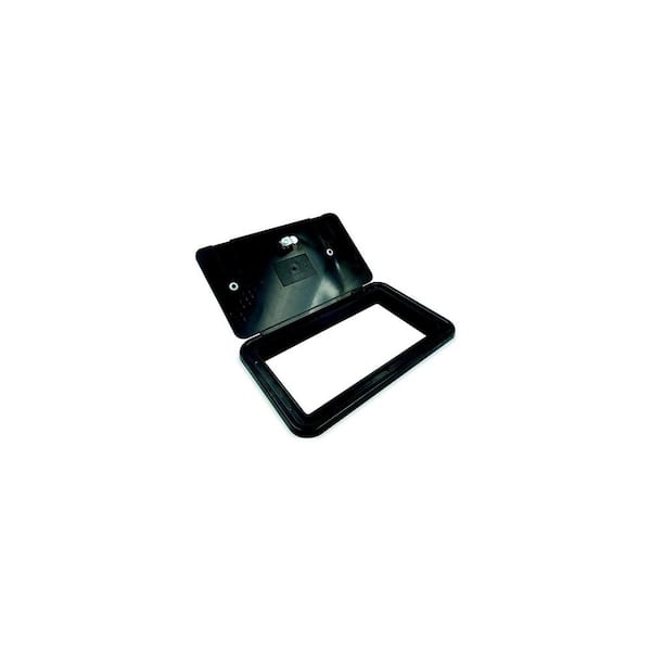 Multipurpose Hatch with 2 Vermin Doors, Black