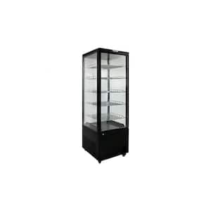 25.6 in. 17.7 cu. ft. 4 Side Glass Merchandiser Refrigerator LED Lighting ER26L Black