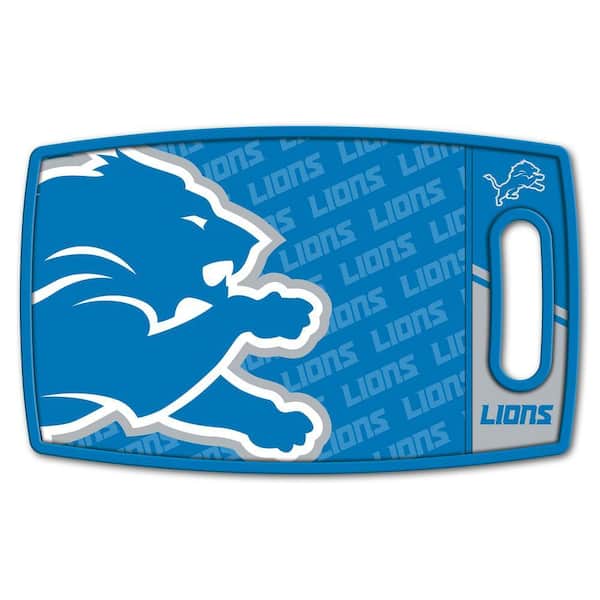 NFL Detroit Lions Logo Series Cutting Board 9 in. x 0.5 in. - Rectangle- Manufactured Wood and Polypropylene