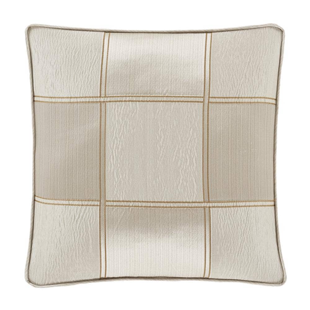 Benton Ivory Polyester 18 Square Decorative Throw Pillow 18X18