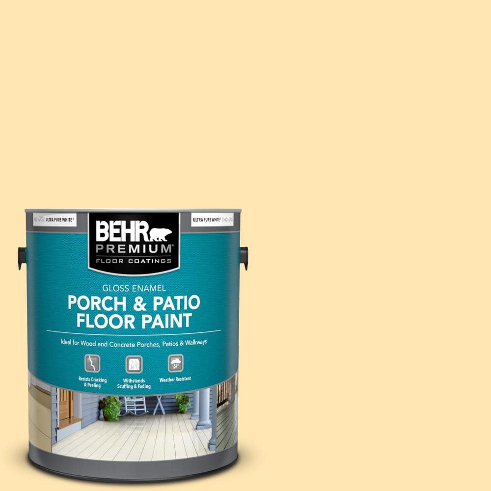 1 gal. #P260-3 Vanilla Ice Cream Gloss Enamel Interior/Exterior Porch and Patio Floor Paint price history on PriceWatchPro