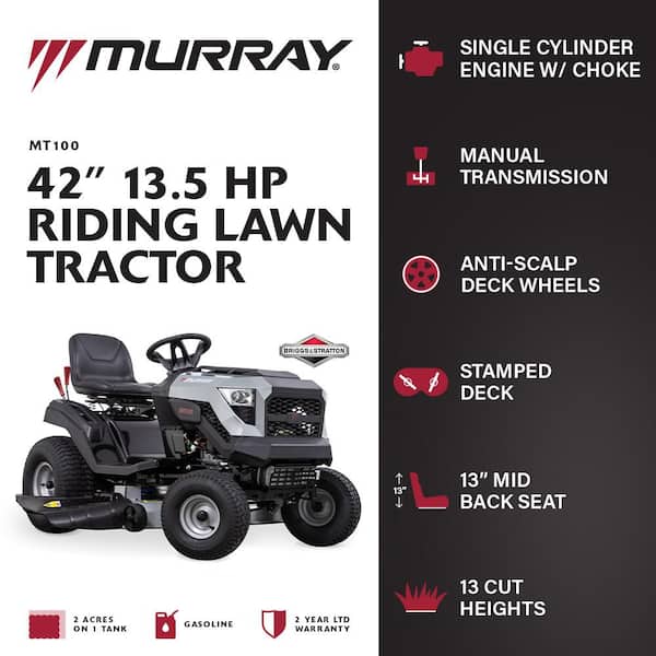 Murray Mt100 42 In 13 5 Hp 500cc E1350