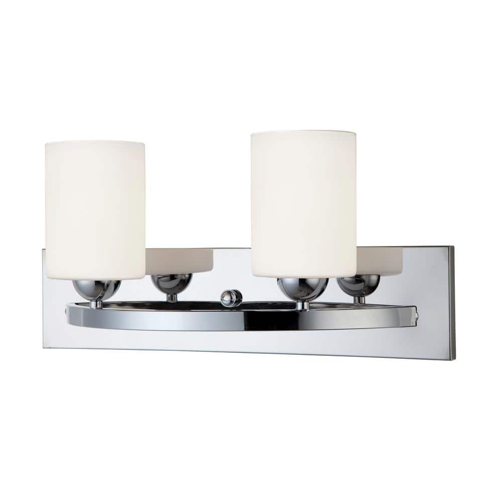 Hampton 2-Light Chrome Bath Light price history on PriceWatchPro