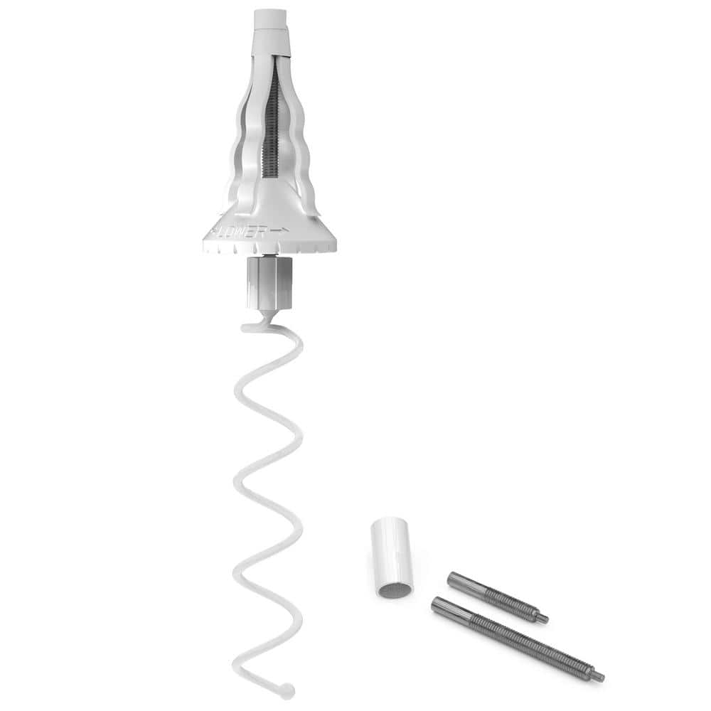 White Plastic Twist-On Christmas Tree Topper Holder