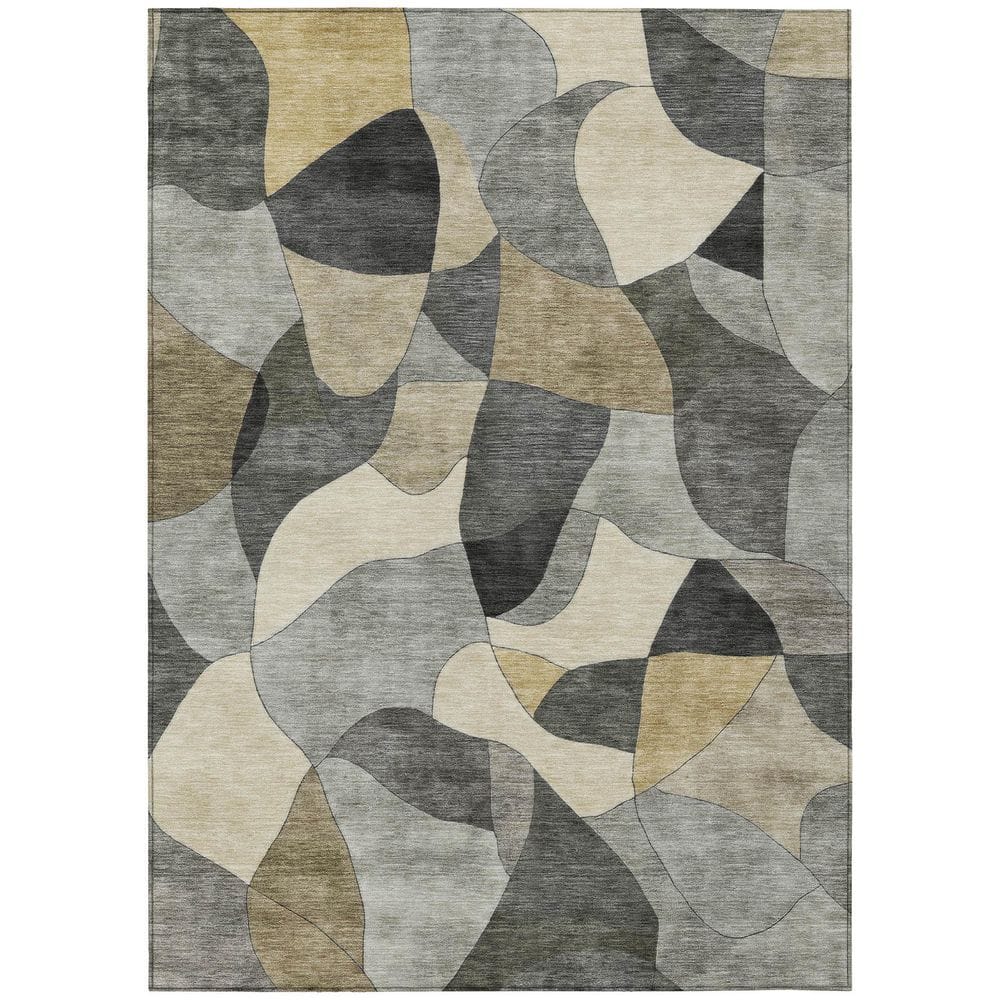 Chantille Machine Washable Indoor/Outdoor Abstract ACN2814 Pewter 8 ft. x 10 ft. Area Rug price history on PriceWatchPro