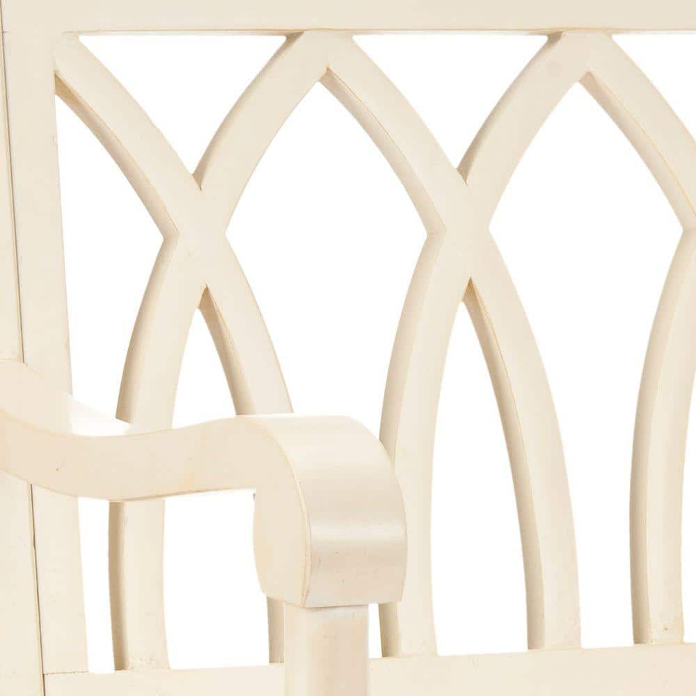 Transitional Gothic-Inspired White Pine Bench - 40"