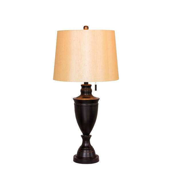 Fangio Lighting 31 in. Classic Urn Bronze Metal Table Lamp