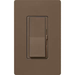 Diva Dimmer Switch for Magnetic Low Voltage, 600-Watt/Single-Pole or 3-Way, Espresso (DVSCLV-603P-EP)