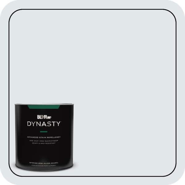 BEHR DYNASTY 1 qt. #610E-2 Winter Day Semi-Gloss Enamel Interior Stain-Blocking Paint & Primer