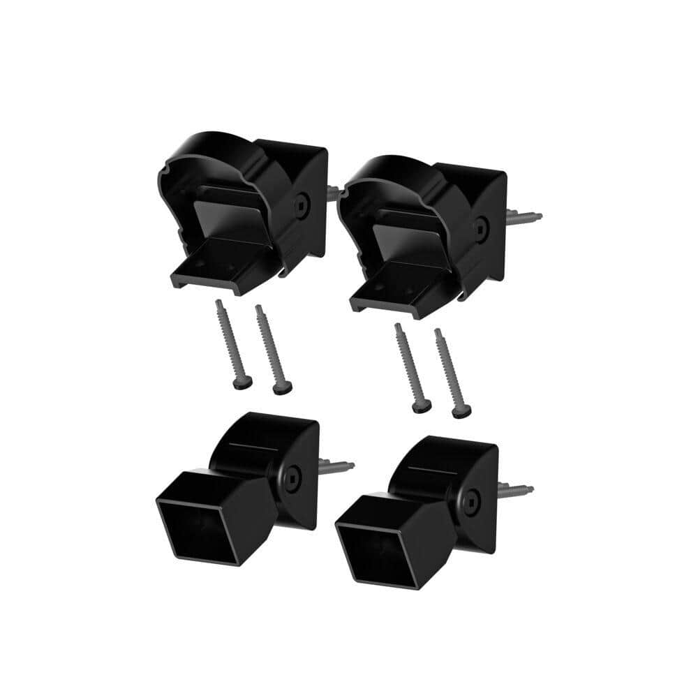 VersaRail Cambridge Matte Black Aluminum Top Stair Bracket Kit price history on PriceWatchPro