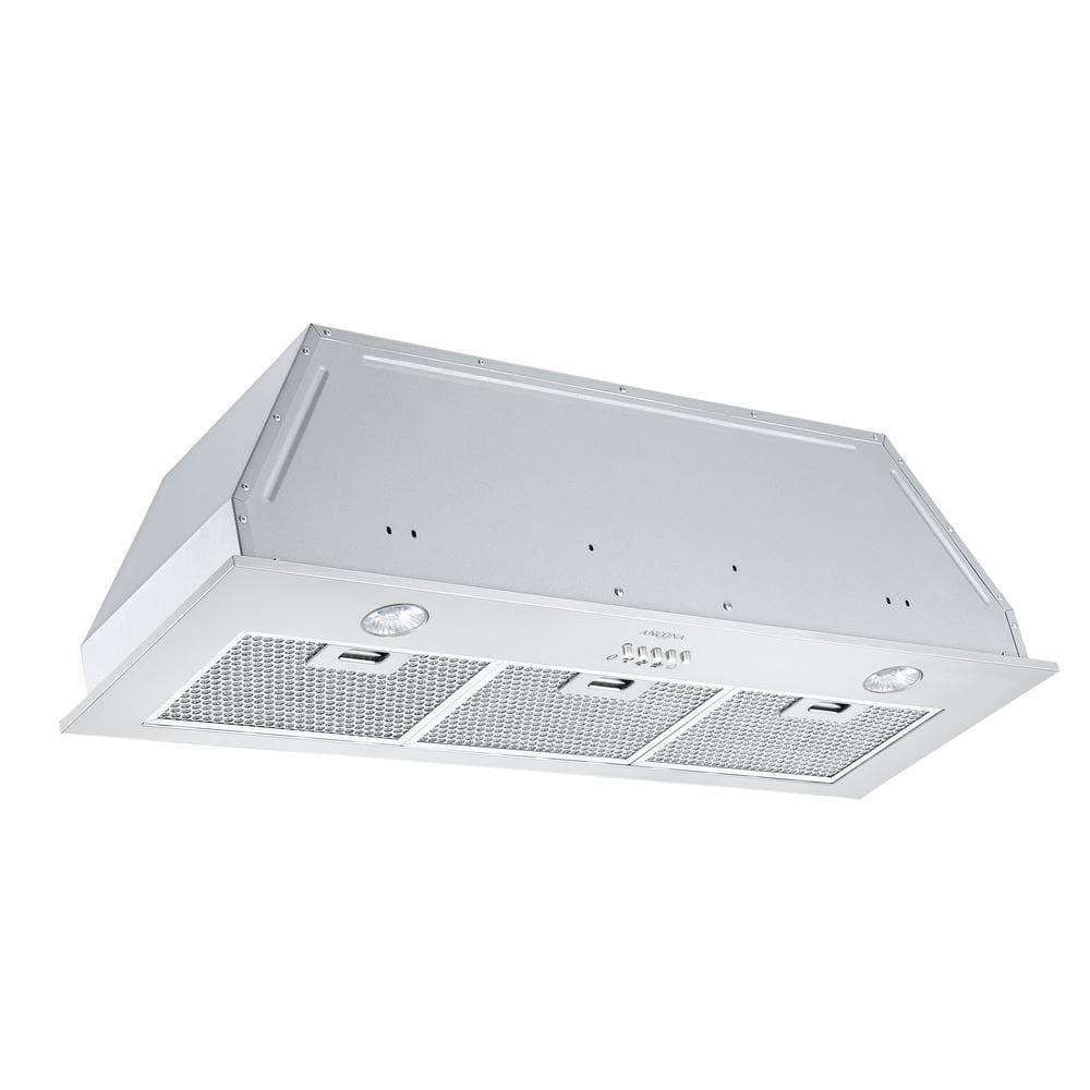 Ancona 36 in. 420 CFM Ducted Built-In Range Hood with Halogen in Stainless Steel