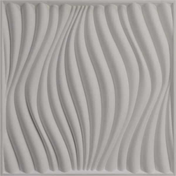 Ekena Millwork Leto EnduraWall Panel decorativo de pared 3D de 19 5/8  pulgadas de ancho x 19 5/8 pulgadas de alto, dorado (paquete de 12 para  32.04