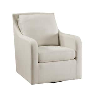 Reviews for Spruce & Spring Jareth Beige Fabric Swivel Arm Chair Modern ...