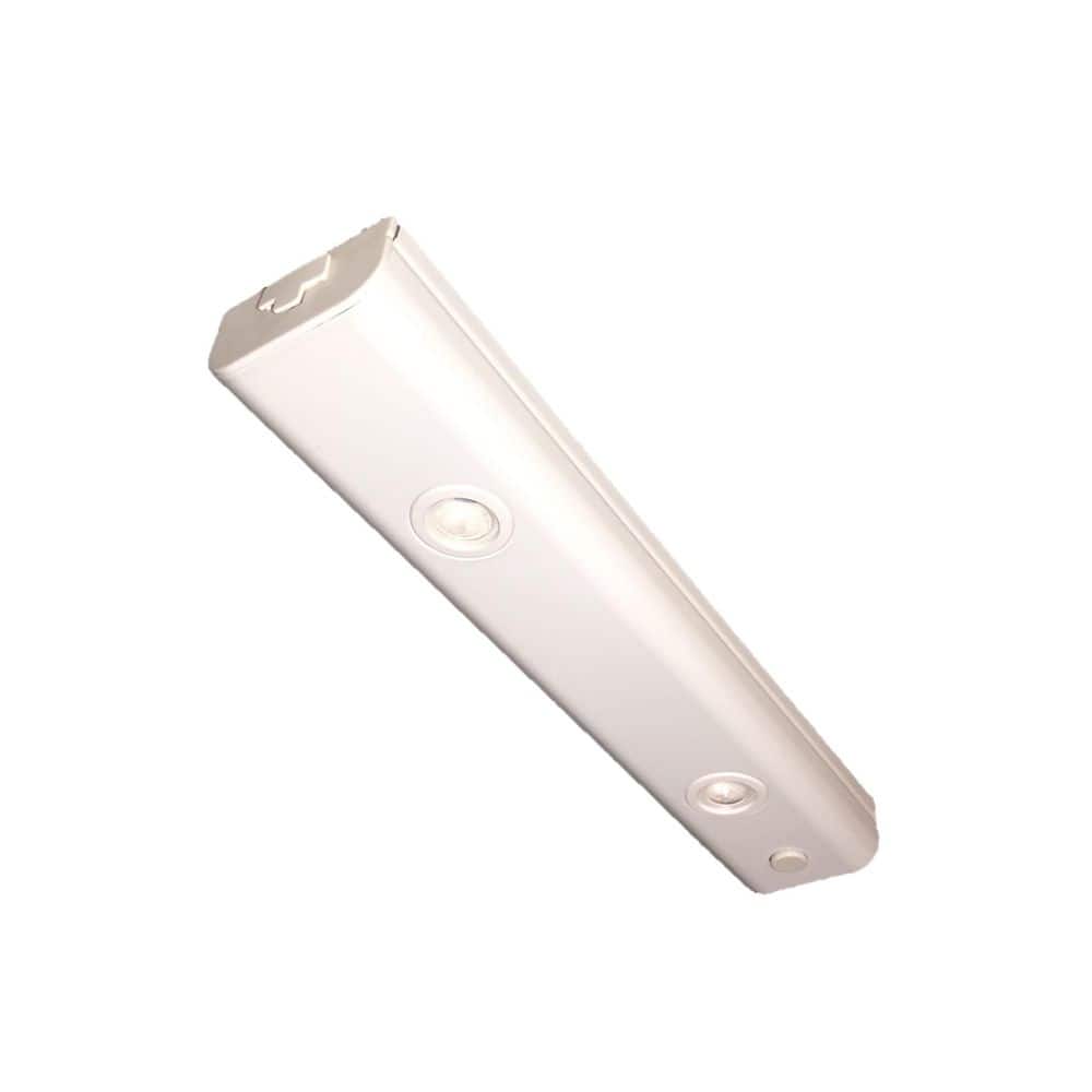 AMAX LIGHTING LED Bar Light Plug-In/Hardwire 10 in. LED White Under Cabinet Light with Dimming Button
