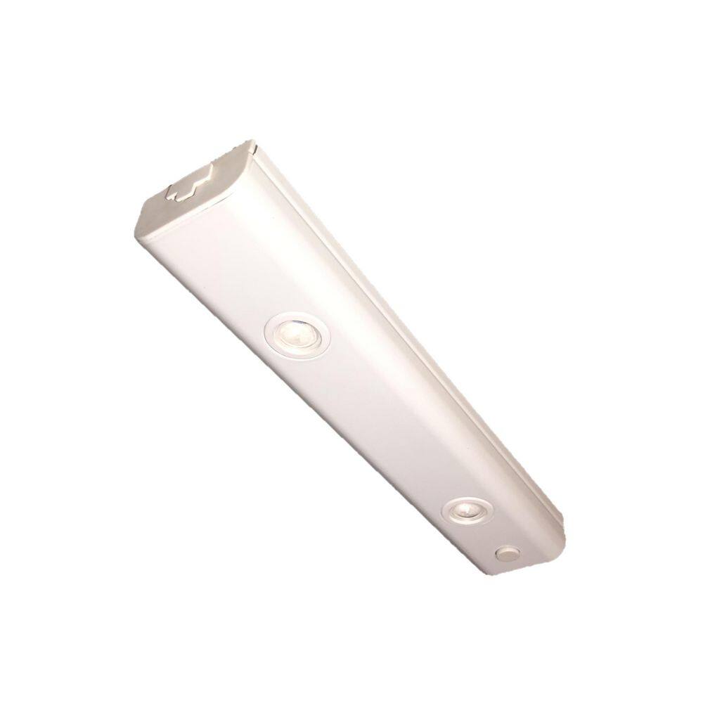 LED Bar Light Plug-In/Hardwire 10 in. LED White Under Cabinet Light with Di