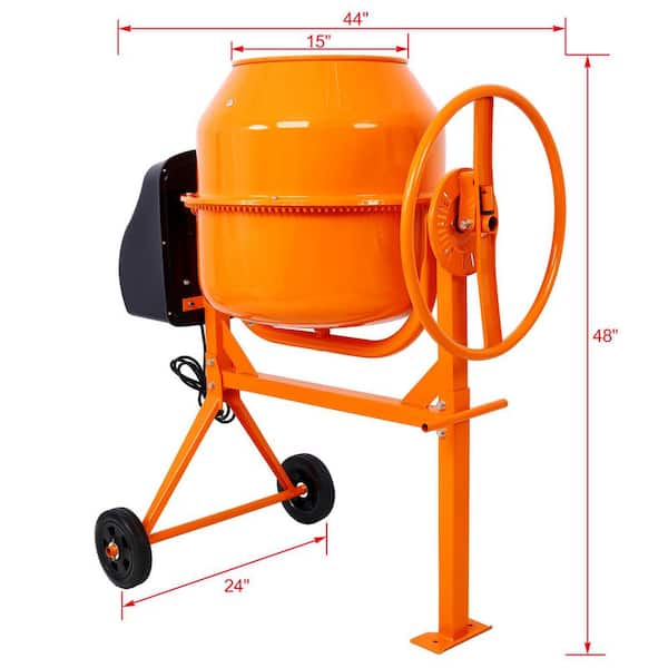 5.0 cu. ft. 650-Watt Portable Concrete Mixer