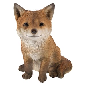 Fox Pup Sitting Statue