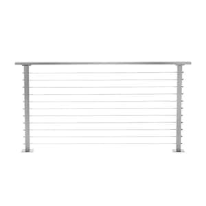 6 ft. Deck Cable Railing, 36 in. Base Mount, Grey