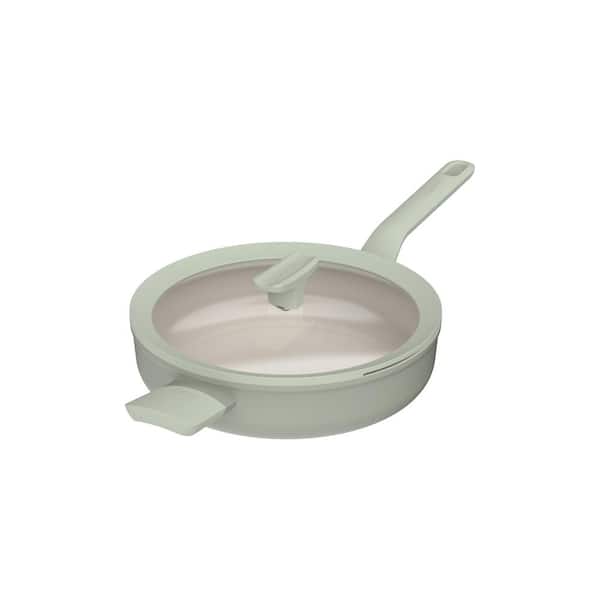 BergHOFF Balance 3.1 qt. Nonstick Recycled Aluminum Sauté Pan 10.25 in. with Glass Lid Sage