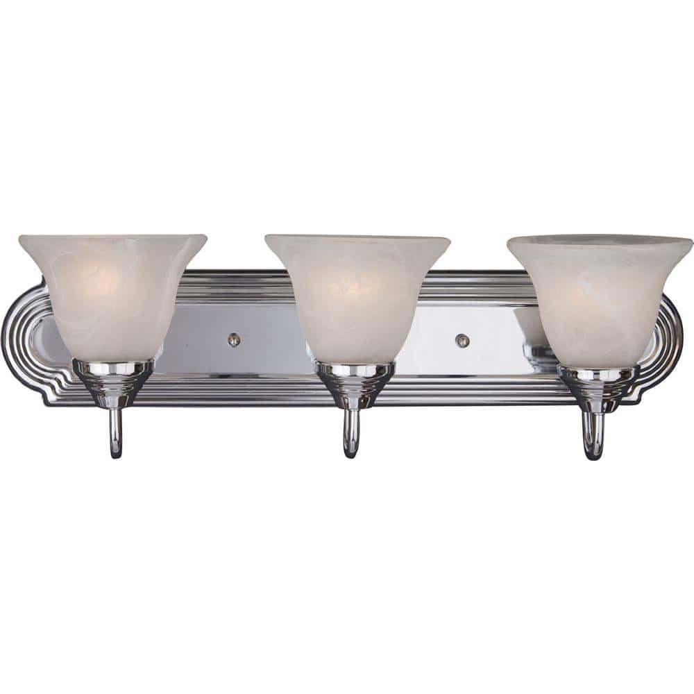 Essentials 3-Light Polished Chrome Bath Vanity price history on PriceWatchPro