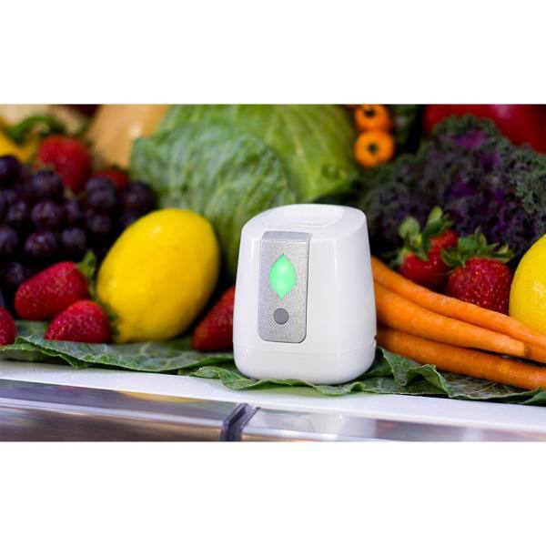 Compact White Ionic Refrigerator Air Purifier with LED Indicator