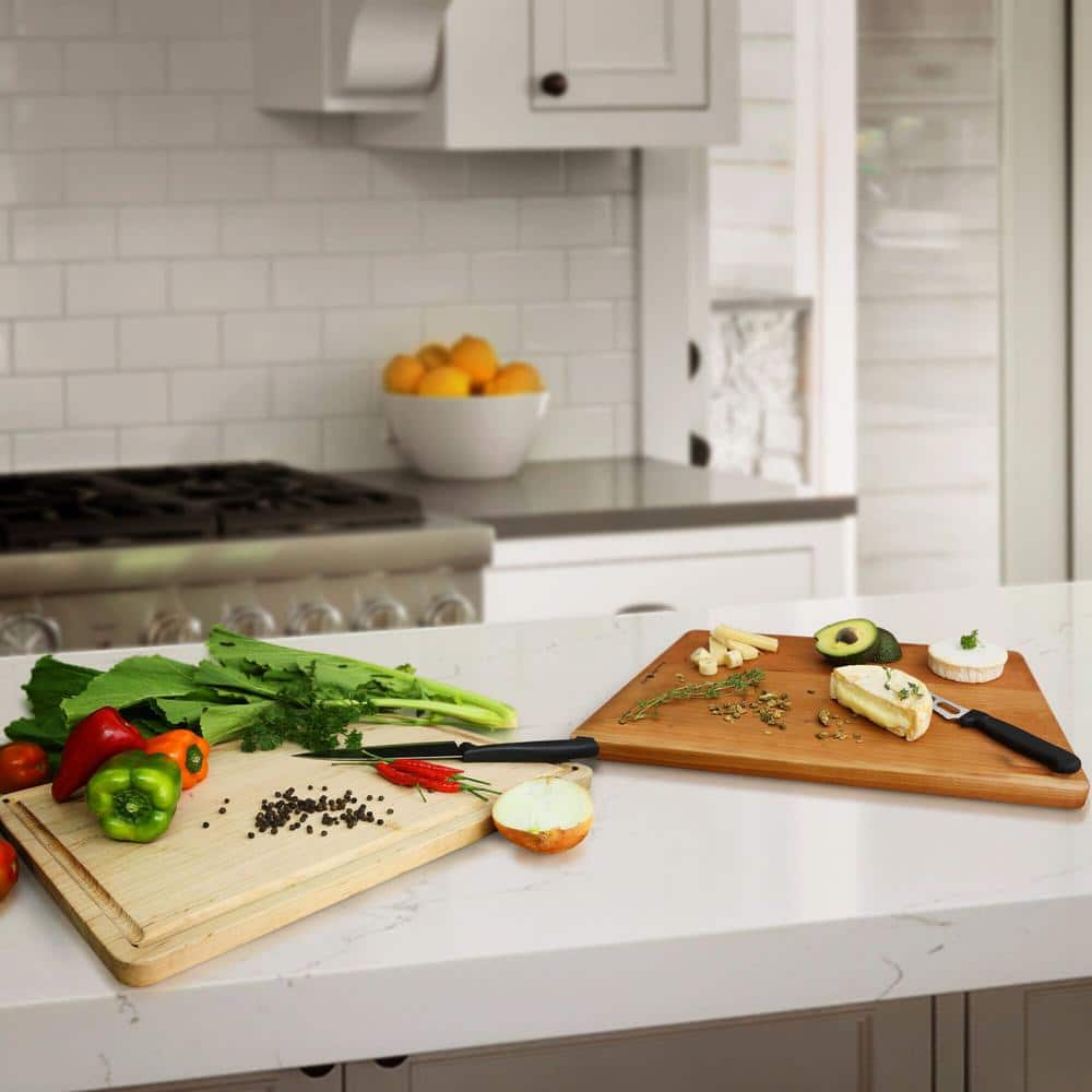 Cherry Rectangular Cutting Board with Juice Groove