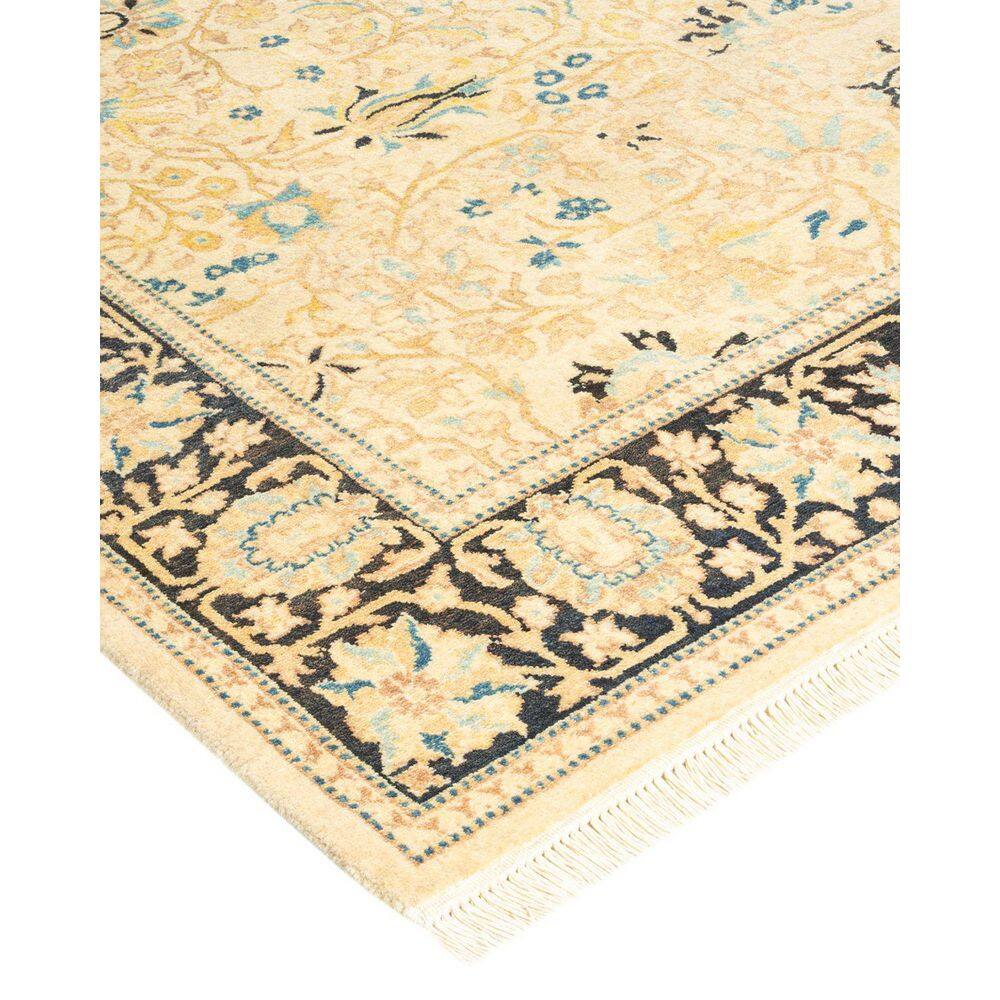 Hand-Knotted Ivory Wool Geometric Traditional Area Rug 3' x 5'