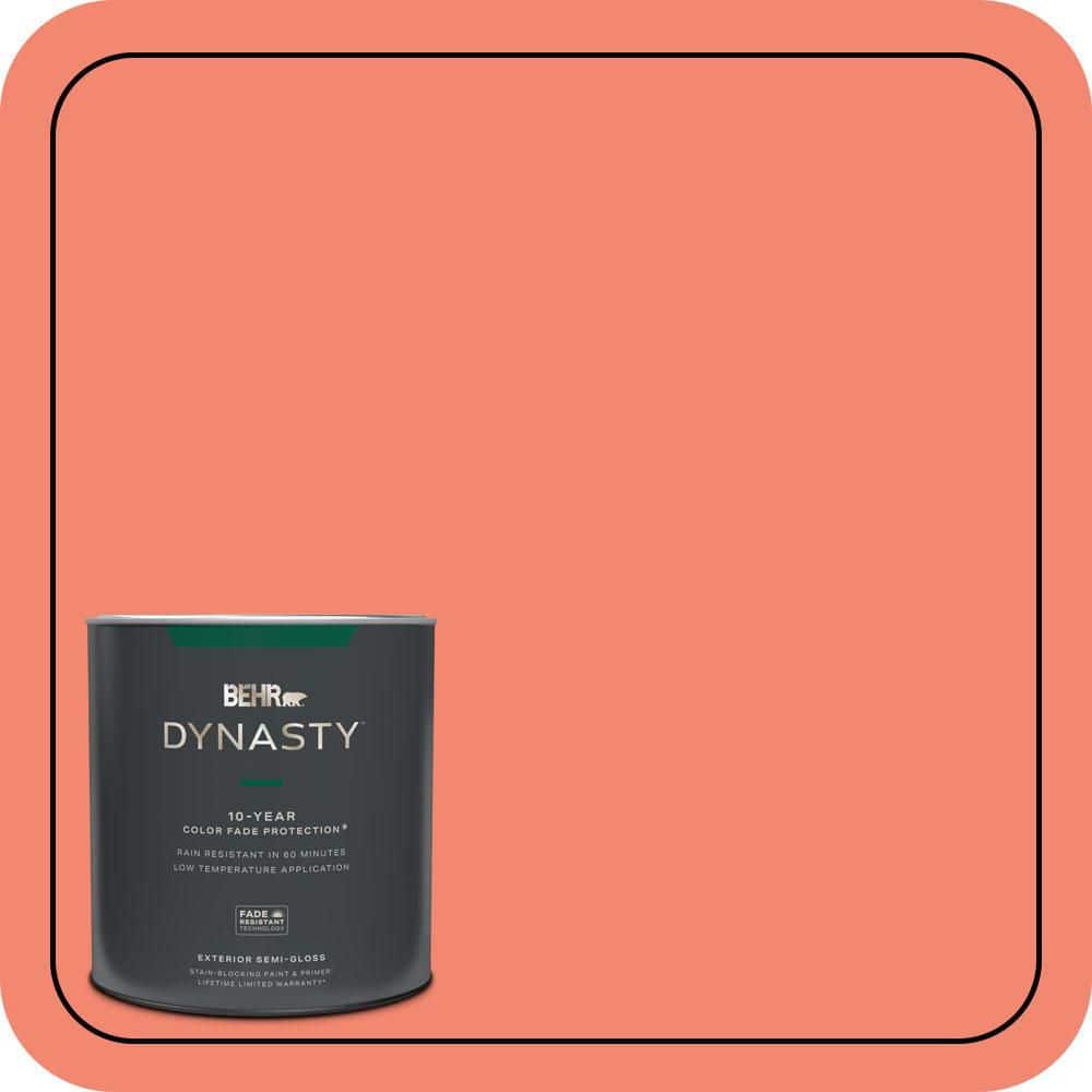 1 qt. #190B-5 Juicy Passionfruit Semi-Gloss Exterior Stain-Blocking Paint & Primer price history on PriceWatchPro