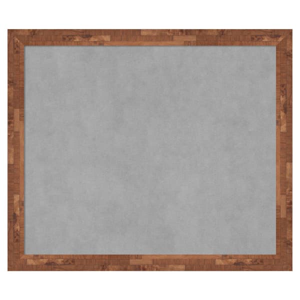 Amanti Art Fresco Light Pecan 27 in. x 23 in. Framed Magnetic Board