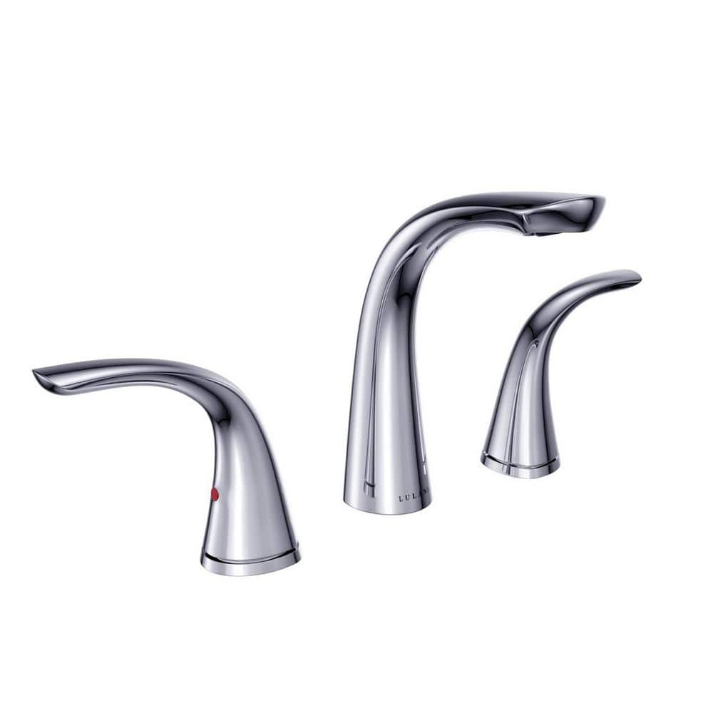 Kauai Chrome 8" Widespread Two Handle Bathroom Faucet