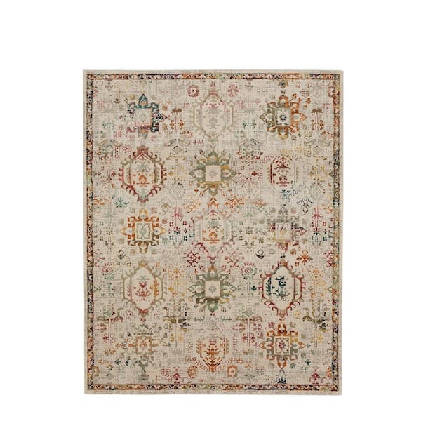 Medallion Multi 5 ft. 3 in. x 7 ft. Indoor Area Rug
