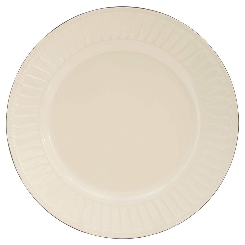 Sleek Ivory Ceramic 16-Piece Dinnerware Set for 4
