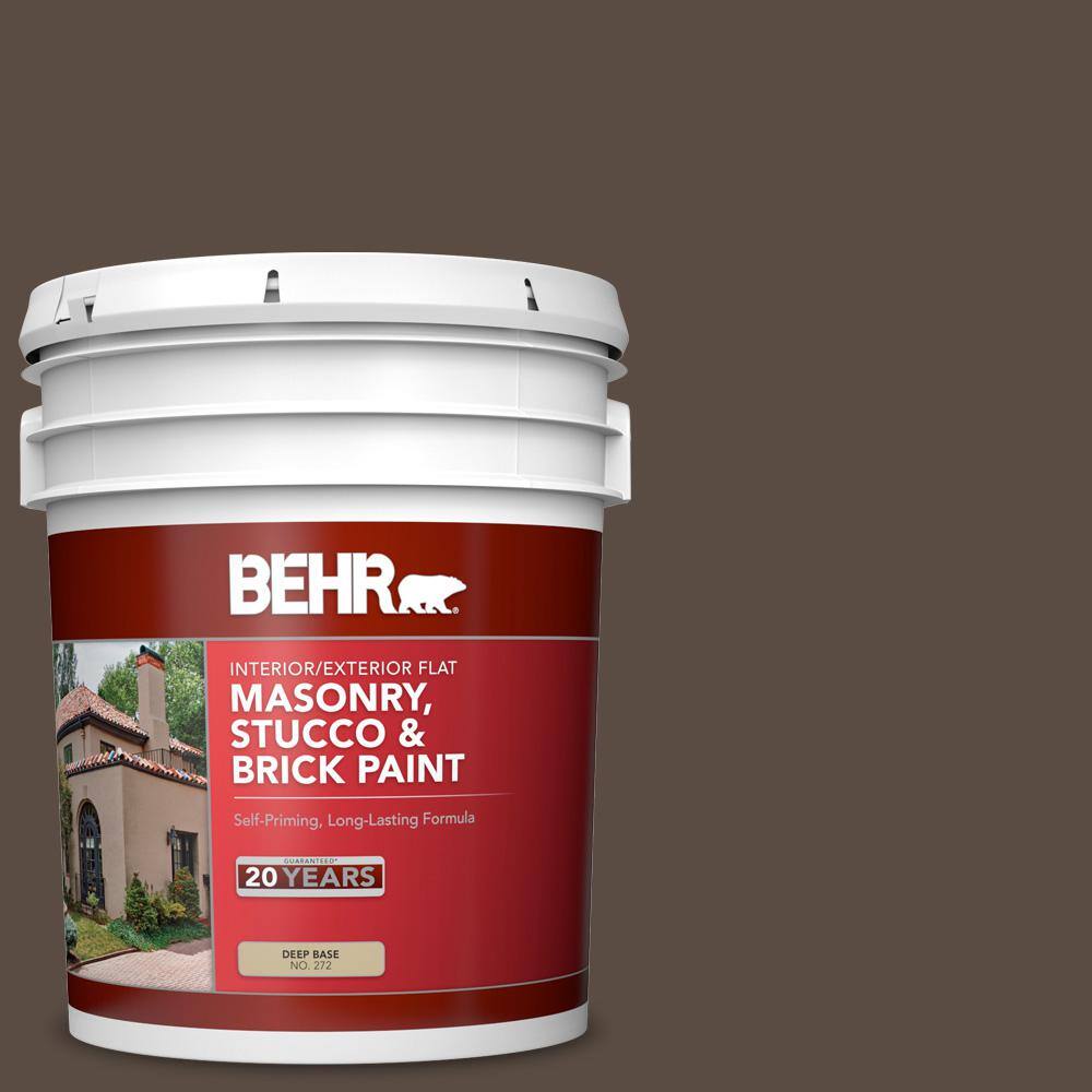 5 gal. #MQ2-39 Rare Wood Flat Masonry, Stucco and Brick Interior/Exterior P