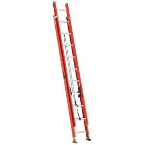 20 ft. Fiberglass Extension Ladder with 300 lbs. Load Capacity Type 1A Duty Rating