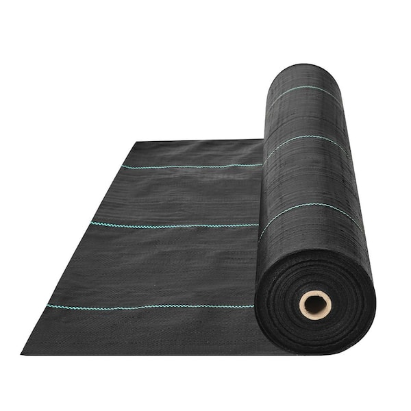 VEVOR Weed Barrier Landscape Fabric 6 Ft. x 300 Ft. Premium Heavy Duty 3O Z Woven Weed Control Fabric Underlayment