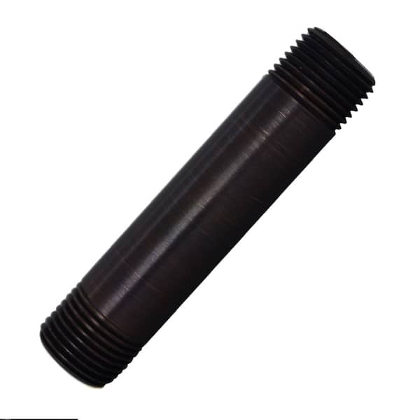 Westbrass 1/2 in. x 4 in. IPS Brass Pipe Nipple, Antique Bronze