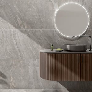 Sereno Mountain Beige 24 in. x 48 in. Matte Porcelain Floor and Wall Tile (15.49 Sq. Ft./Case)