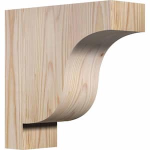 3-1/2 in. x 10 in. x 10 in. Douglas Fir Newport Smooth Corbel