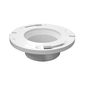7 in. O.D. Plumbfit PVC Water Closet (Toilet) Flange Less Knockout, Fits Inside 3 in. Schedule 40 DWV Pipe