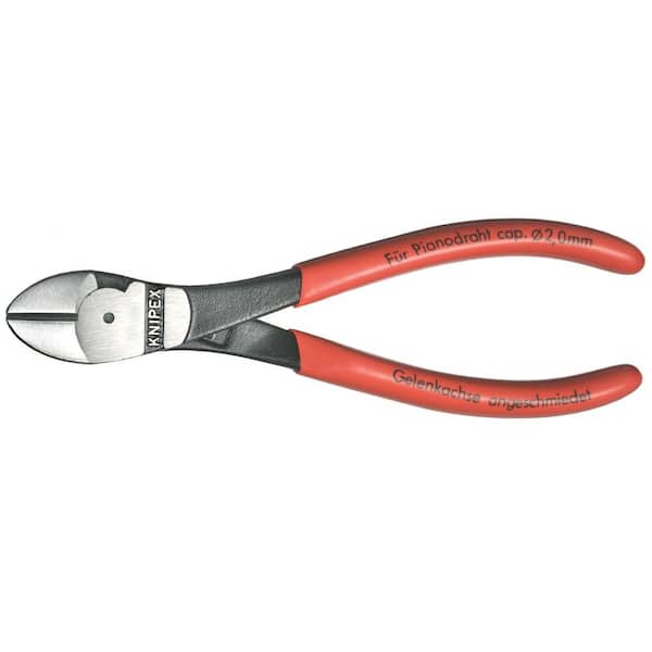 KNIPEX 6-1/4 in. High Leverage Diagonal Cutters 74 01 160 - The