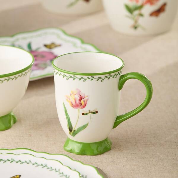 Certified International Mirabella Set of 4 Footed Mug 16 oz. 4 asst  44437SET4