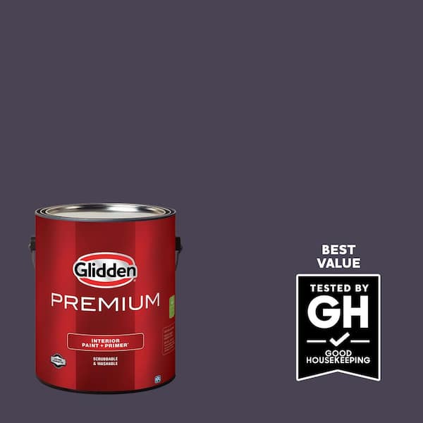 Glidden Premium 1 gal. PPG1172-7 Blackberry Flat Interior Latex Paint