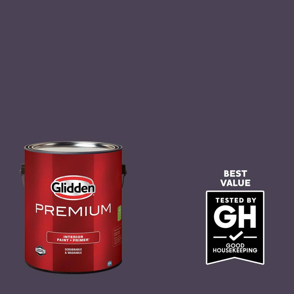 Glidden Premium 1 gal. PPG1172-7 Blackberry Semi-Gloss Interior