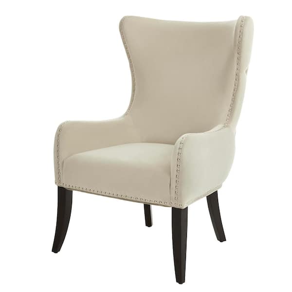 Home Decorators Collection Maeford Biscuit Upholstered Accent Chair 168 - Home Decorators Collection Chairs