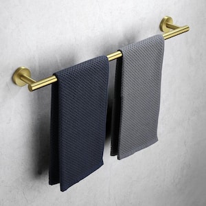 Bathroom 24 in. Wall Mounted Towel Bar Towel Holder in Stainless Steel Brushed Gold ( (2-Pack) )