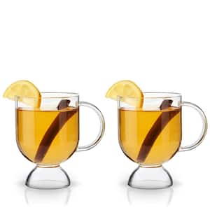 Hot Toddy Glass, Irish Coffee Mug for Mulled Wine, Spiked Cider, Eggnog, 12 oz., Clear Glass